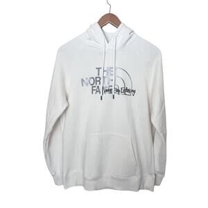 The North Face Women’s Sz Medium White Graphic Print Sweatshirt Hoodie Outdoor